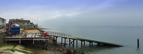 Staging and slipway